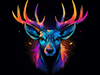 Art deer head