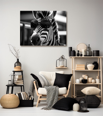 Zebra w okularach