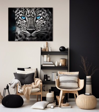 Niebieskooki leopard