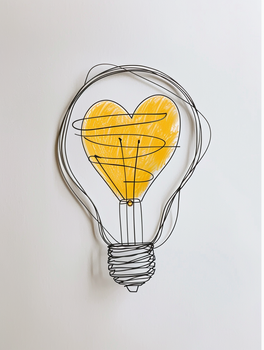 Serce w żarówce