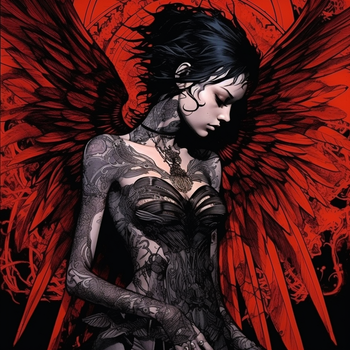 Dziewczyna w tatuażach