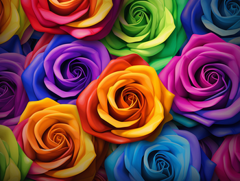 Kolorowe róże