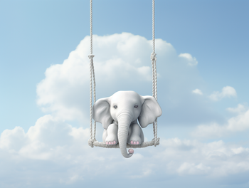 Słonik na huśtawce