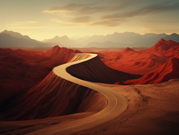 Droga przez pustynię