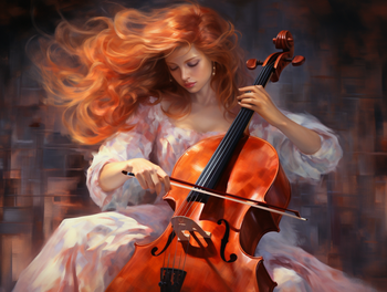 Playing the cello